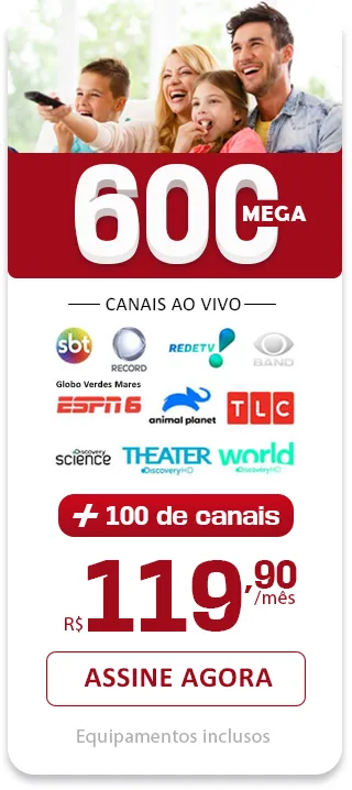 Imagem do Plano de 600 mega da empresa Speedcom