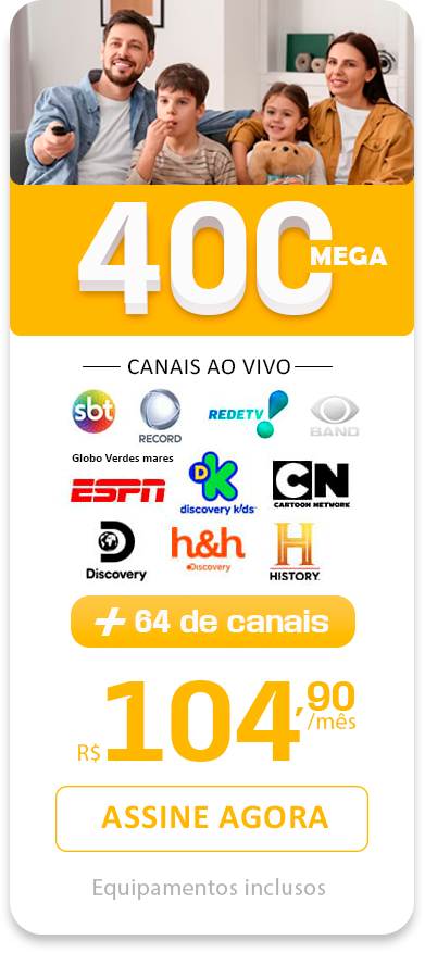 Imagem do Plano de 400mb mega da empresa Speedcom
